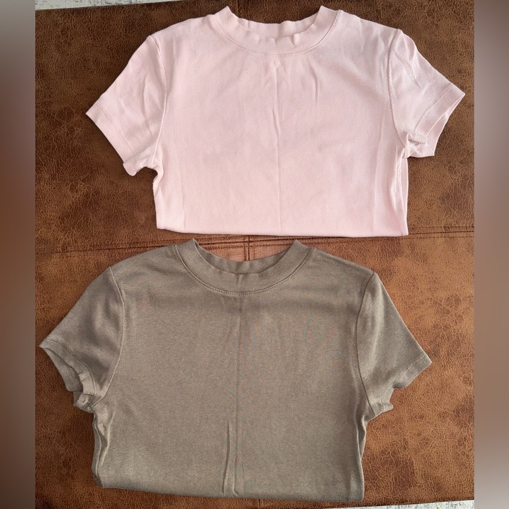 Women's Pink and Green T-shirts
